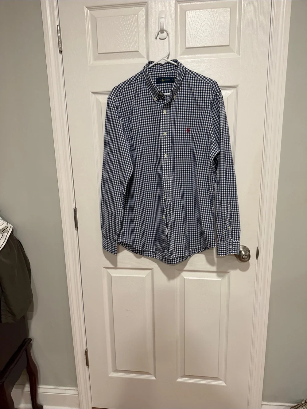 Polo by Ralph Lauren Navy & White Gingham Button-Down Shirt